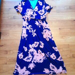 NWOT Royal Blue Maxi Dress 4X
